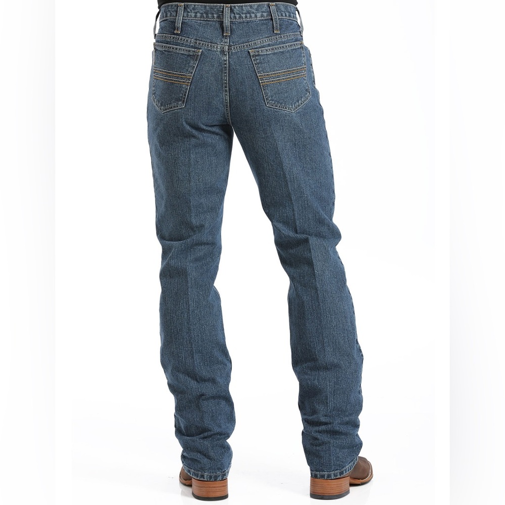 Cinch Blue Straight Jeans with Classic Stitching